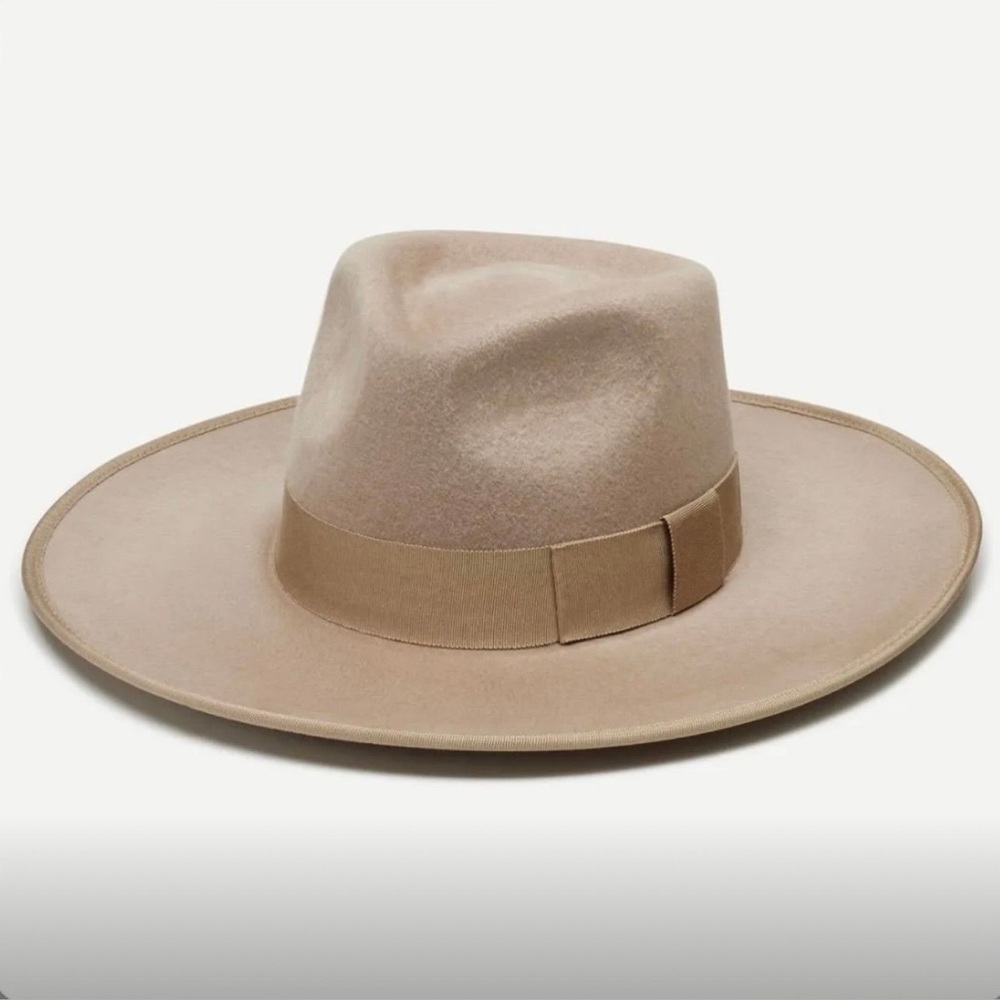 Wyeth Carter Taupe Wool Rancher Hat